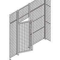 Porte basculante standard pour cloison en treillis m&eacute;tallique, 3' la x 7' h Helyx Safety & Industrial Supplies