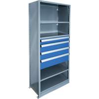 Cabinet d'entreposage &agrave; tiroirs int&eacute;gr&eacute; Interlok Helyx Safety & Industrial Supplies