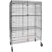 Chariot de s&eacute;curit&eacute;, Chrom&eacute;, 48" x 69" x 24", Capacit&eacute; 500 lb Helyx Safety & Industrial Supplies