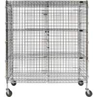Chariot de s&eacute;curit&eacute;, Chrom&eacute;, 60" x 69" x 24", Capacit&eacute; 500 lb Helyx Safety & Industrial Supplies