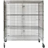 Chariot de s&eacute;curit&eacute;, Chrom&eacute;, 60" x 69" x 24", Capacit&eacute; 500 lb Helyx Safety & Industrial Supplies