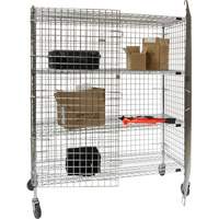 Chariot de s&eacute;curit&eacute;, Chrom&eacute;, 60" x 69" x 24", Capacit&eacute; 500 lb Helyx Safety & Industrial Supplies