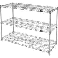 &eacute;tag&egrave;res robustes en treillis chromat&eacute;, Tiers 3, 30" la x 33" h x 14" p Helyx Safety & Industrial Supplies