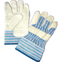 Gants doubl&eacute;s, Taille unique, Paume en Cuir fleur de vache, Doublure en Molleton de coton Helyx Safety & Industrial Supplies