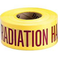 Ruban pour barricade, Anglais, 3" la x 200' lo, 3 mils, Magenta/jaune Helyx Safety & Industrial Supplies