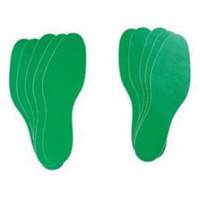 &eacute;tiquettes pour marquage des planchers, Empreinte de pas, 12" lo x 3,75" la, Vert, Vinyle Helyx Safety & Industrial Supplies