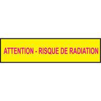 Rubans pour barricades, Français, 3" la x 1000' lo, 3,5 mils, Magenta/jaune Helyx Safety & Industrial Supplies