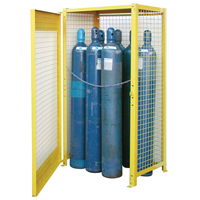 Armoires pour cylindres &agrave; gaz, nbre de bouteilles: 10, 44" , 30" , 74" , Jaune Helyx Safety & Industrial Supplies