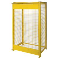 Armoires pour cylindres &agrave; gaz, nbre de bouteilles: 10, 44" , 30" , 74" , Jaune Helyx Safety & Industrial Supplies