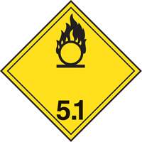 TDG Shipping Labels, Class 5.1, Oxidizing Substances, Paper Helyx Safety & Industrial Supplies