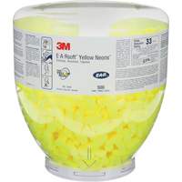 Bouchons d'oreilles E-A-RSoft Yellow Neon, Vrac - Contenant, Grand Helyx Safety & Industrial Supplies