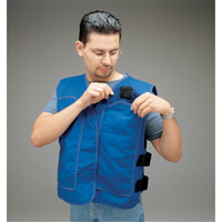 ALLEGRO INDUSTRIES Cooling Vests with Insert Pockets, Large, Royal Blue Helyx Safety & Industrial Supplies