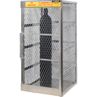 Armoires en aluminium pour bouteilles GPL, nbre de bouteilles: 10, 30" , 32" , 65" , Argent Helyx Safety & Industrial Supplies