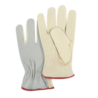 Gants de conducteur &agrave; dos fendu, Petit, Paume en Cuir fleur de vache Helyx Safety & Industrial Supplies