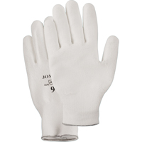 Gants enduit &agrave; paume tricot&eacute;e blanc, Taille Petit/7, Rev&ecirc;tement Polyur&eacute;thane, Enveloppe en PEHP, EN 388 niveau 2 Helyx Safety & Industrial Supplies