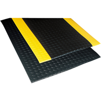 Tapis Sof-Tred No 419 avec Dyna-Shield, Losange, 2' x 3' x 1/2", Noir, PVC Helyx Safety & Industrial Supplies
