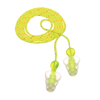E-A-R Tri-Flange Reusable Earplugs, Corded, Bulk - Polybag, 26 dB NRR, One-Size Helyx Safety & Industrial Supplies