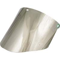 Molded Faceshield Window, Polycarbonate, Green Tint Helyx Safety & Industrial Supplies