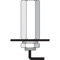 Tiges de s&eacute;curit&eacute; pour support porte-drapeau, usage intensif - accessoires & pi&egrave;ces de rechange Helyx Safety & Industrial Supplies