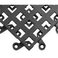 Carrelage no 560 ErgoDeck , PVC, 1-1/2' la c, 1-1/2' lo, 7/8" &eacute;paisseur, Noir Helyx Safety & Industrial Supplies