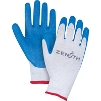 Natural Rubber Seamless Knit Coated Gloves, 9/Large, Rubber Latex Coating, 10 Gauge, Polyester/Cotton Shell Helyx Safety & Industrial Supplies