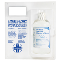 Eyewash Station - Single Station With Eyewash Solution Helyx Safety & Industrial Supplies