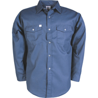 Work Shirts, Men's, Small, Navy Blue Helyx Safety & Industrial Supplies