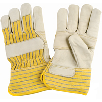 Gants d'ajusteur doubl&eacute;s pour l'hiver &agrave; paume renforc&eacute;e, T-Grand, Paume en Cuir fleur de vache, Doublure en Molleton de coton Helyx Safety & Industrial Supplies