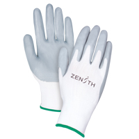 Lightweight Breathable Coated Gloves, 8/Medium, Foam Nitrile Coating, 13 Gauge, Polyester Shell Helyx Safety & Industrial Supplies