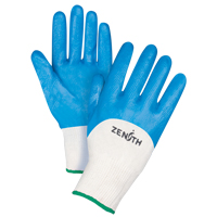 Seamless-Knit Medium-Weight Coated Gloves, 8/Medium, Nitrile Coating, 13 Gauge, Cotton Shell Helyx Safety & Industrial Supplies