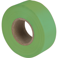 Flagging Tape, 1.1875" W x 150' L, Fluorescent Green Helyx Safety & Industrial Supplies