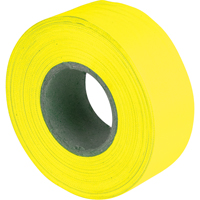 Flagging Tape, 1.2" W x 150' L, Fluorescent Yellow Helyx Safety & Industrial Supplies