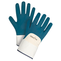 Heavyweight Safety Cuff Gloves, 11/2X-Large, Nitrile Coating, Cotton Shell Helyx Safety & Industrial Supplies