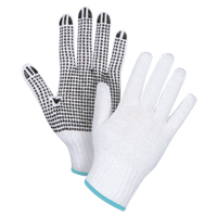 Dotted String Knit Gloves, Poly/Cotton, Single Sided, 7 Gauge, X-Large Helyx Safety & Industrial Supplies
