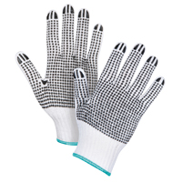 Double-Sided Dotted String Knit Gloves, Poly/Cotton, Double Sided, 7 Gauge, X-Large Helyx Safety & Industrial Supplies