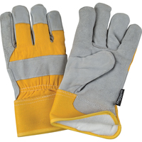 Gants d'ajusteur doubl&eacute;s pour l'hiver &agrave; chaleur sup&eacute;rieure, Moyen, Paume en Cuir de vache refendu, Doublure en Thinsulate Helyx Safety & Industrial Supplies