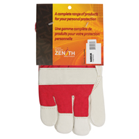 Red & White Premium Winter-Lined Fitters Gloves, Large, Grain Cowhide Palm, Boa Inner Lining Helyx Safety & Industrial Supplies