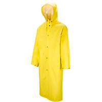 Tornado Long Coat, PVC, 5X-Large, Yellow Helyx Safety & Industrial Supplies