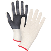 Palm-Coated String Knit Gloves, Poly/Cotton, Single Sided, 7 Gauge, Small Helyx Safety & Industrial Supplies