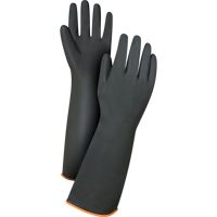 Gants de poids lourd pour la manipulation de produits chimiques, Taille Grand/9, 18" lo, Latex de caoutchouc, 30 mils Helyx Safety & Industrial Supplies