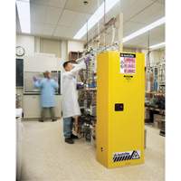 Sure-Grip&reg; EX Slimline Flammable Safety Cabinet, 22 gal., 1 Door, 23.25" W x 65" H x 18" D Helyx Safety & Industrial Supplies