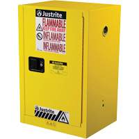 Sure-Grip&reg; EX Compac Flammable Safety Cabinet, 12 gal., 1 Door, 23.25" W x 35" H x 18" D Helyx Safety & Industrial Supplies