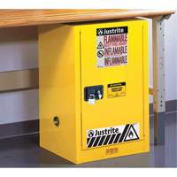 Sure-Grip&reg; EX Compac Flammable Safety Cabinet, 12 gal., 1 Door, 23.25" W x 35" H x 18" D Helyx Safety & Industrial Supplies