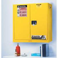 Wall Mount Sure-Grip&reg; Ex Safety Cabinets, 20 gal., 2 Door, 43" W x 44" H x 12" D Helyx Safety & Industrial Supplies