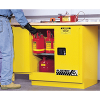 Sure-Grip&reg; EX Undercounter Flammable Safety Cabinet, 22 gal., 2 Door, 35" W x 35" H x 22" D Helyx Safety & Industrial Supplies