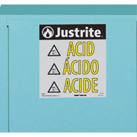 ChemCor&reg; Lined Acid/Corrosive Storage Cabinets, 22 gal., 35" x 35" x 22" Helyx Safety & Industrial Supplies