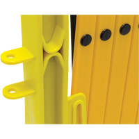 Xpandit Barricade, 36" H x 11.5' L, Black/Yellow Helyx Safety & Industrial Supplies