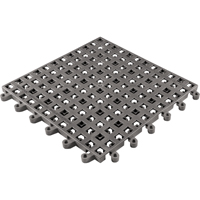 Tapis Ergodeck tout usage No 564 & No 566, PVC, 1-1/2' la c, 1-1/2' lo, 7/8" &eacute;paisseur, Charbon Helyx Safety & Industrial Supplies