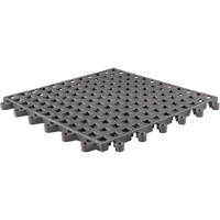 Tapis Ergodeck tout usage No 564 & No 566, PVC, 1-1/2' la c, 1-1/2' lo, 7/8" &eacute;paisseur, Charbon Helyx Safety & Industrial Supplies