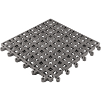Tapis Ergodeck tout usage No 564 & No 566, PVC, 1-1/2' la c, 1-1/2' lo, 7/8" &eacute;paisseur, Charbon Helyx Safety & Industrial Supplies